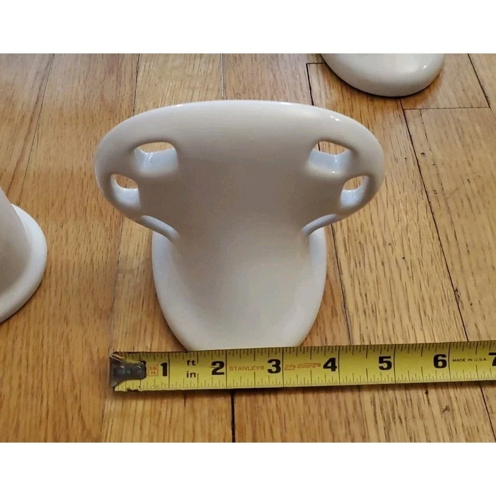 Vintage Floral Ceramic Bathroom Set Toilet Paper Toothbrush Towel Bar Farmhouse